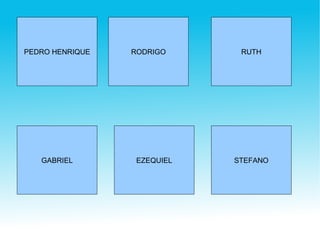 PEDRO HENRIQUE RODRIGO RUTH GABRIEL EZEQUIEL STEFANO 