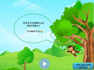 VOCÊ LEMBRA DA
HISTÓRIA?
VAMOS LÁ!
VOLTAR AOS
NÍVEIS
 