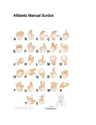 Alfabeto Manual Surdos
 