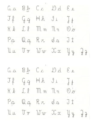 Alfabeto manuscrito