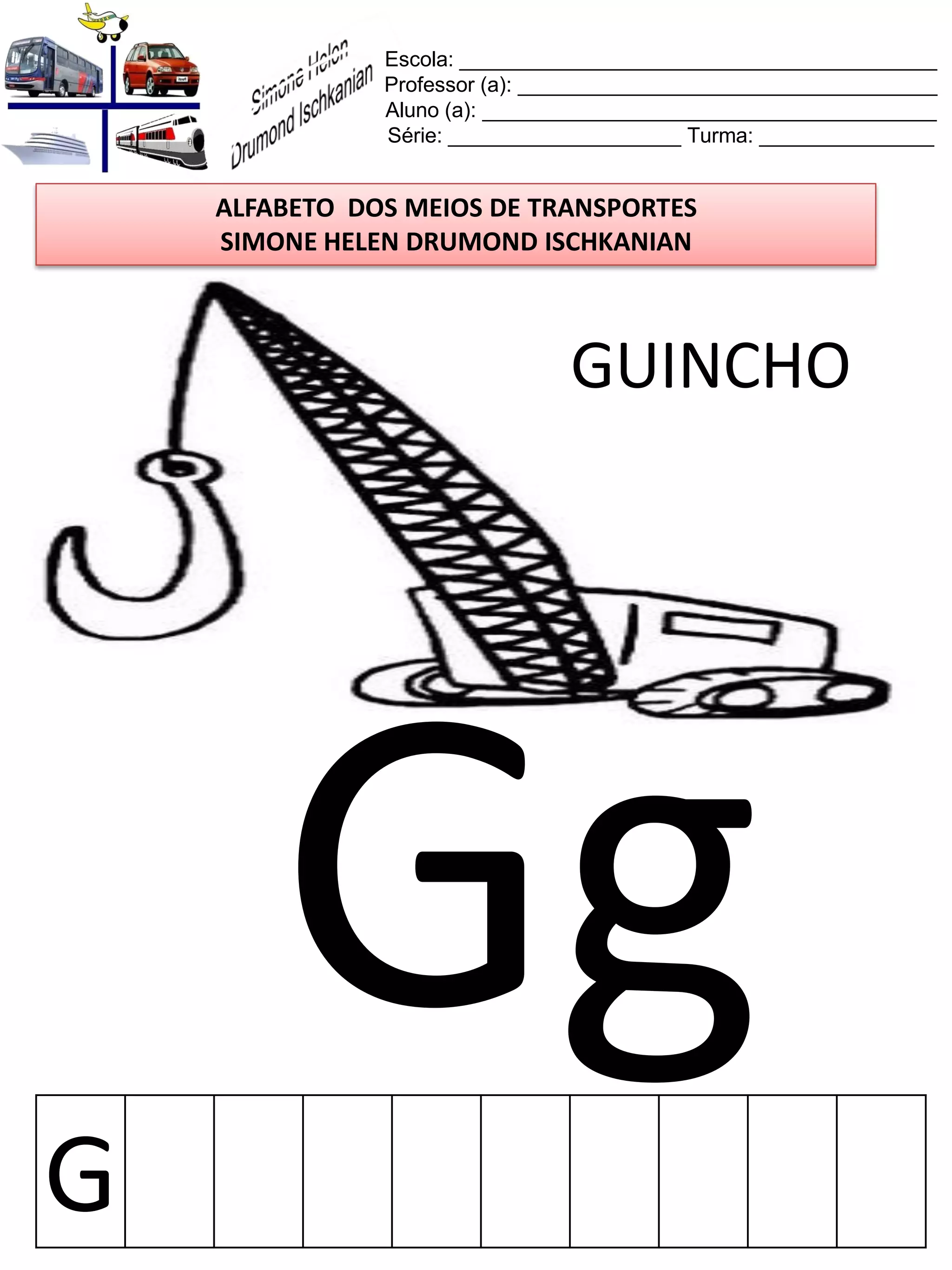 Alfabeto meios de transportes | PDF