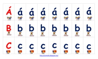 Á á á á á á á á
B b b b b b b b

C c c c c c c c
http://jromo05.blogspot.mx/

 