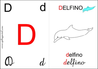 Alfabeto Murale Lettera D Delfino