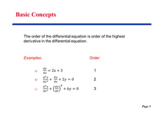 First Order Differential Equations | PDF