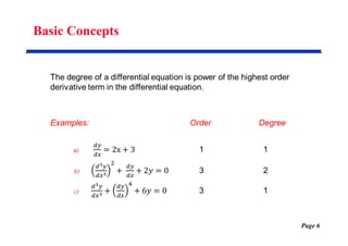 First Order Differential Equations | PDF
