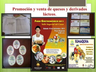 Promoción y venta de quesos y derivados
lácteos.
 