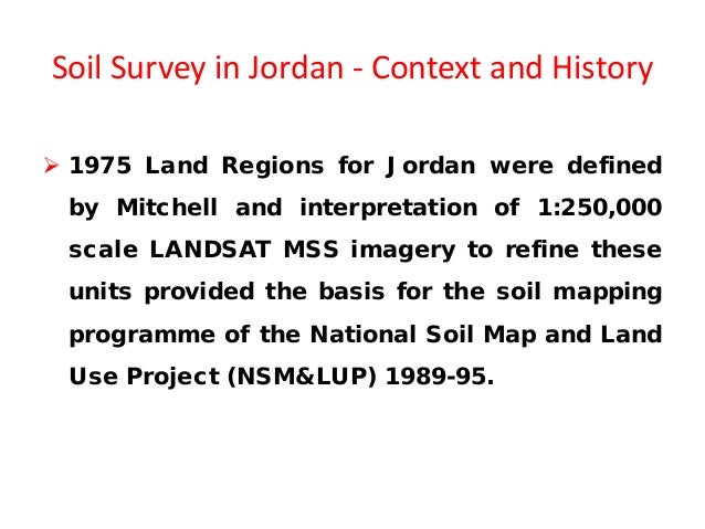 Status of soil information in Jordan