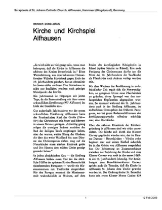 Scrapbook of St. Johann Catholic Church, Alfhausen, Hannover (Kingdom of), Germany




                                                    1                                12 Feb 2006
 