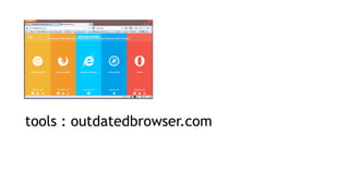 Tools : Detect Outdated Browser with javascript! | PDF