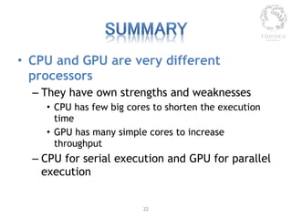 Heterogeneous Parallel Computing with GPU | PPTX