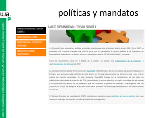políticas y mandatos
alfin10.repositoriosinstitucionalesdelaUJA.derechosdeautoryaccesoabierto
 