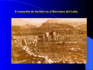Evacuación de heridos en el Barranco del Lobo. 