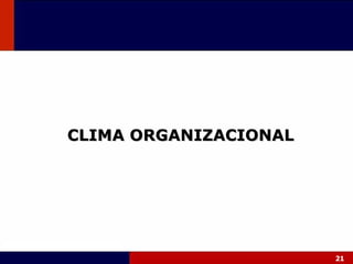 CLIMA ORGANIZACIONAL 