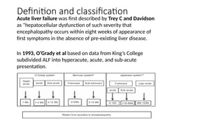 ALF PPT for Liver patients ( ACUTE LIVER FAILURE) | PPTX