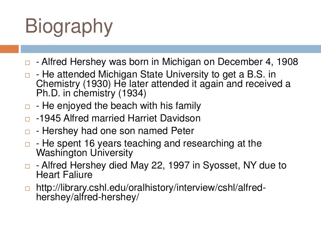 Alfred hershey