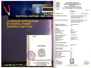 ALFREDKIM CERTIFICATION
BY CENTRAL POWER
RESEARCH INSTITUTE
 