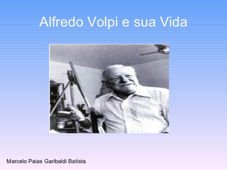 Vida e obra de alfredo volpi