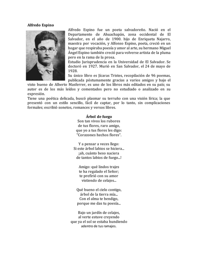 Alfredo espino 3 poemas y mas PDF