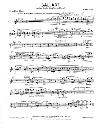 Ballade - Alfred Reed 