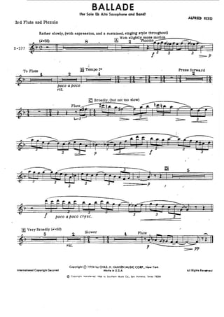 Ballade - Alfred Reed 
