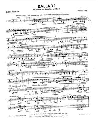 Ballade - Alfred Reed 
