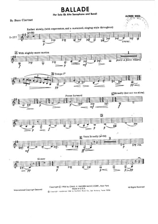 Ballade - Alfred Reed 