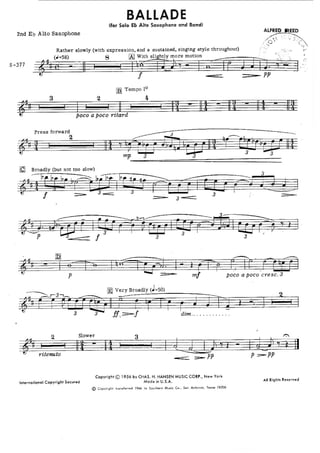 Ballade - Alfred Reed 