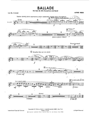 Ballade - Alfred Reed 