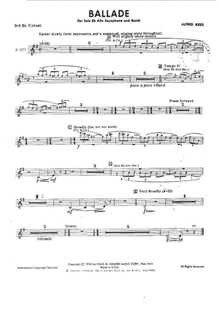Ballade - Alfred Reed 