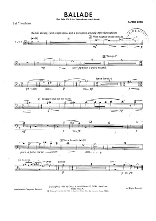 Ballade - Alfred Reed 