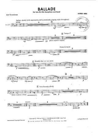 Ballade - Alfred Reed 