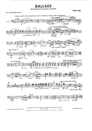 Ballade - Alfred Reed 