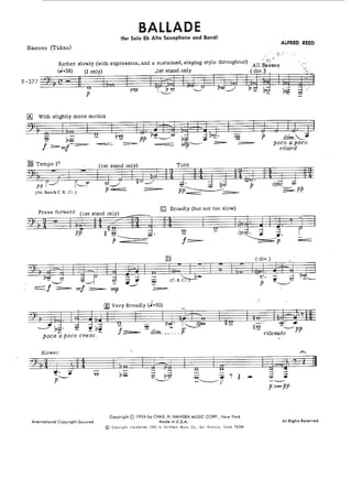 Ballade - Alfred Reed 