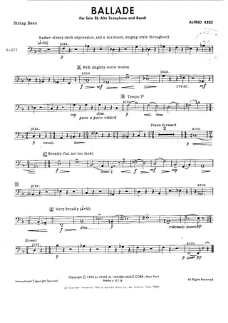 Ballade - Alfred Reed 