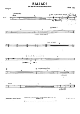 Ballade - Alfred Reed 
