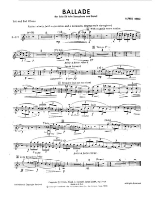Ballade - Alfred Reed 