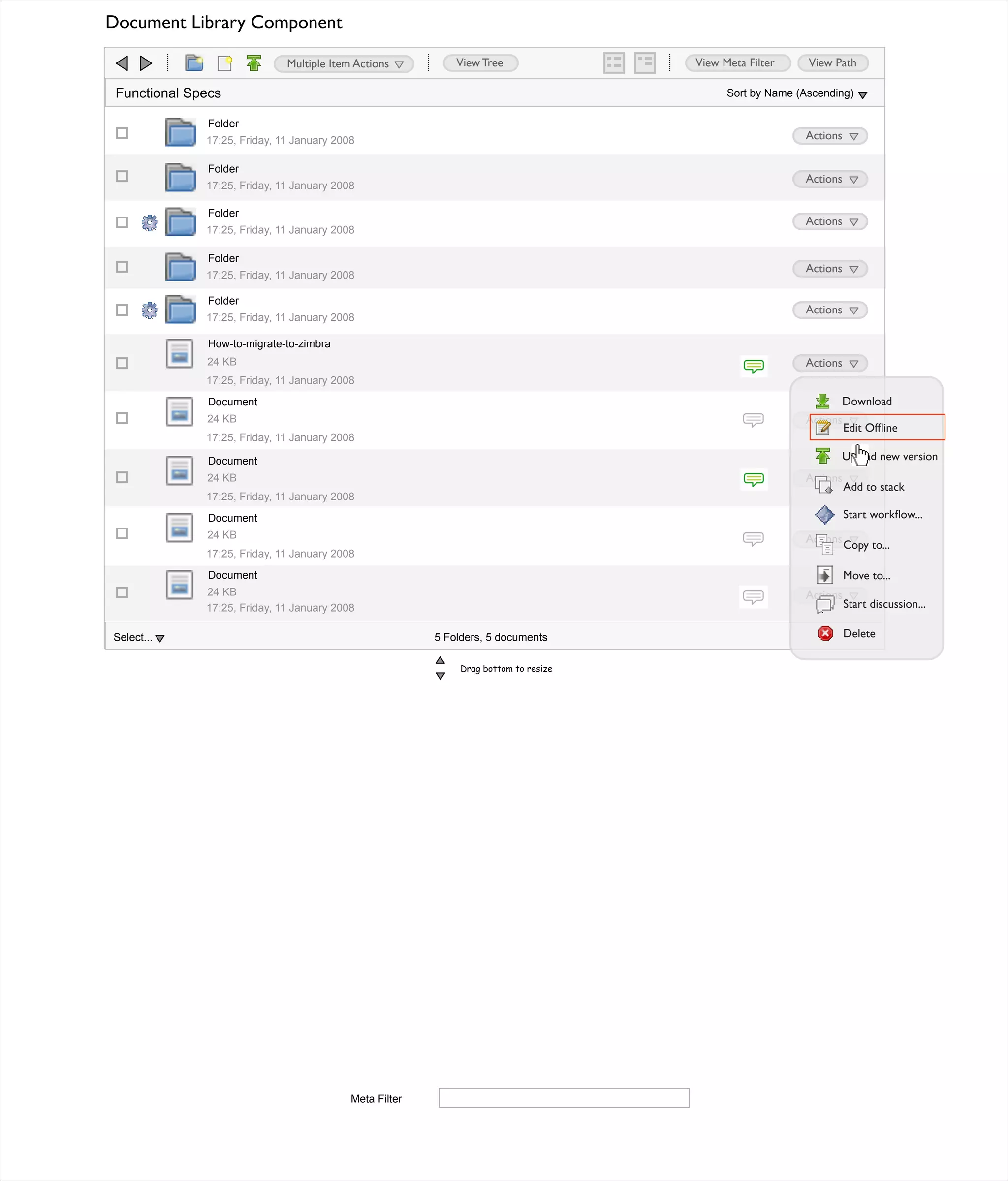 Alfresco 3.0 Doc Lib Component (HTML version)