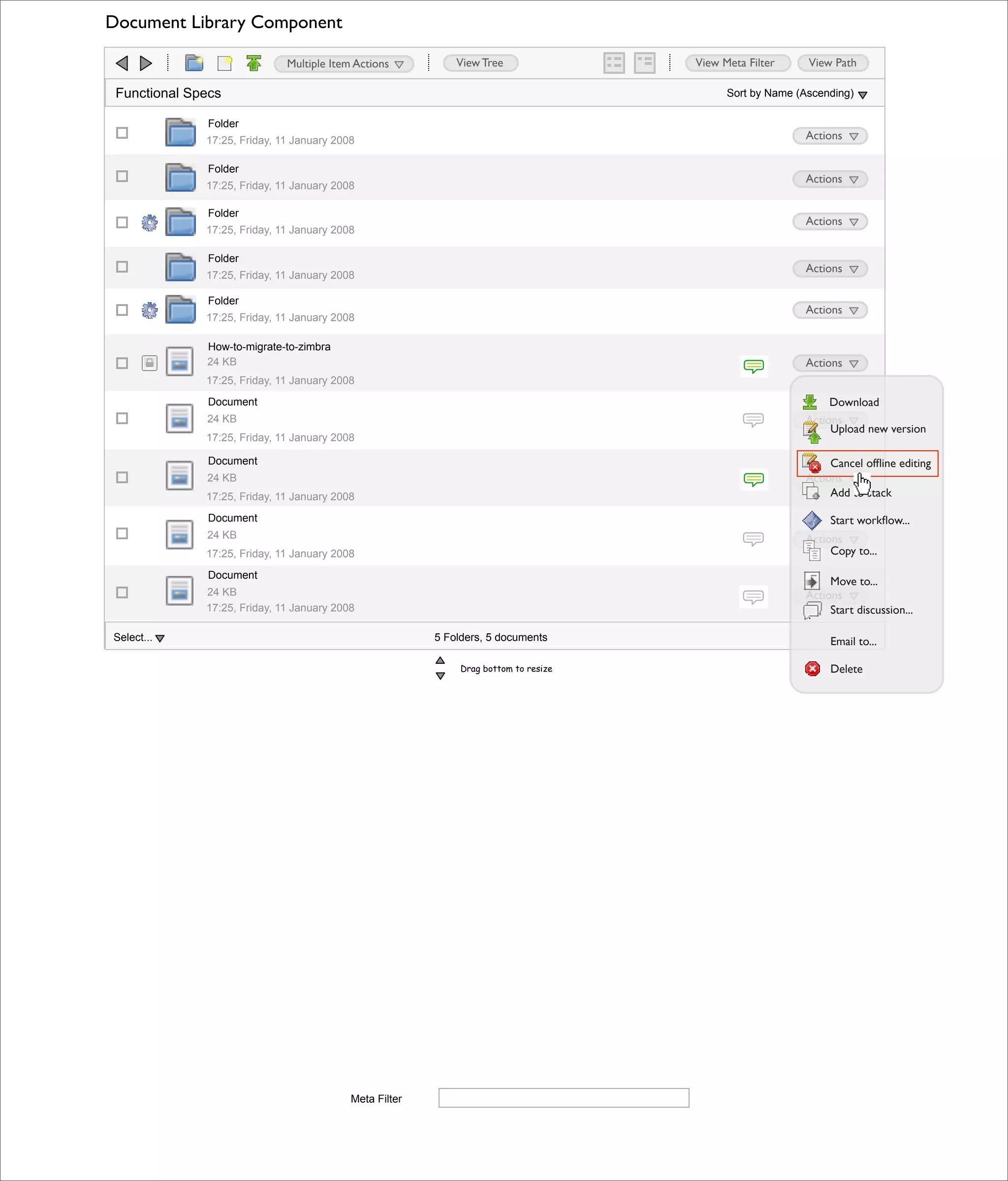 Alfresco 3.0 Doc Lib Component (HTML version)