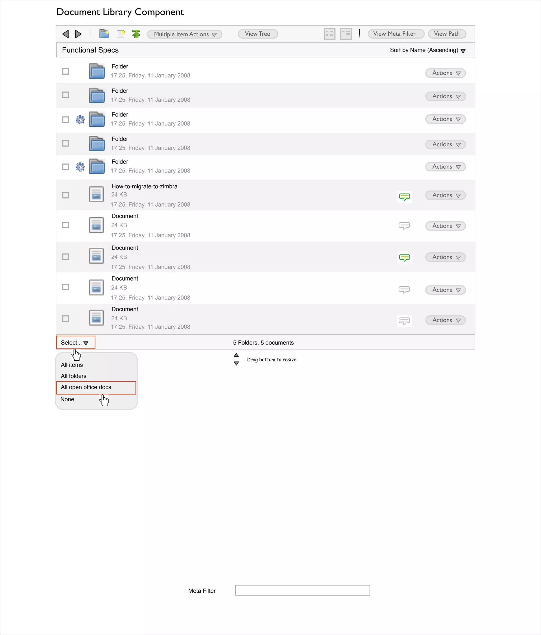 Alfresco 3.0 Doc Lib Component (HTML version)