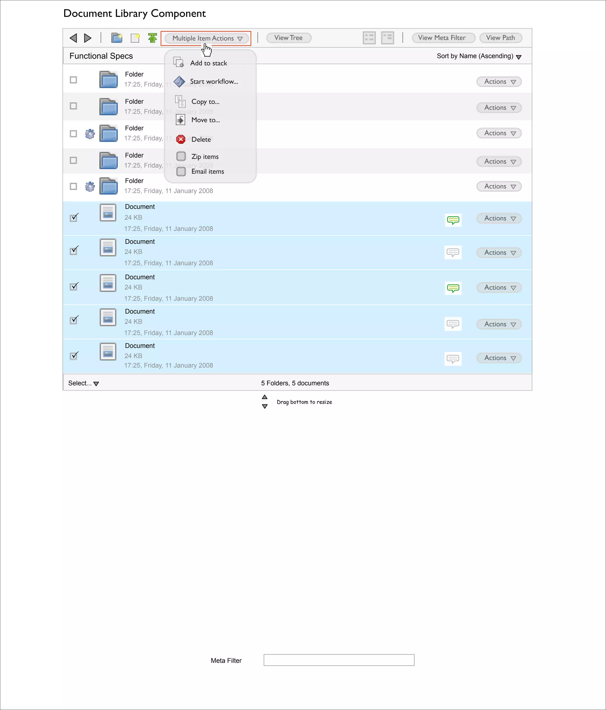 Alfresco 3.0 Doc Lib Component (HTML version)