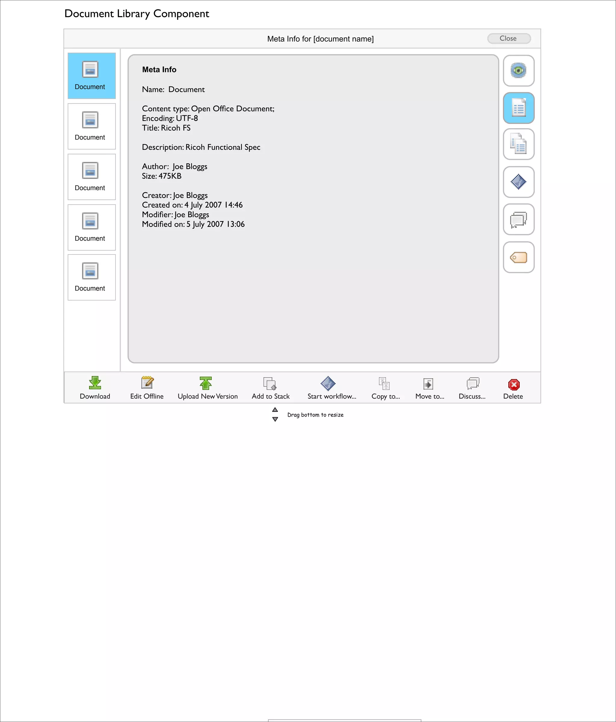Alfresco 3.0 Doc Lib Component (HTML version)