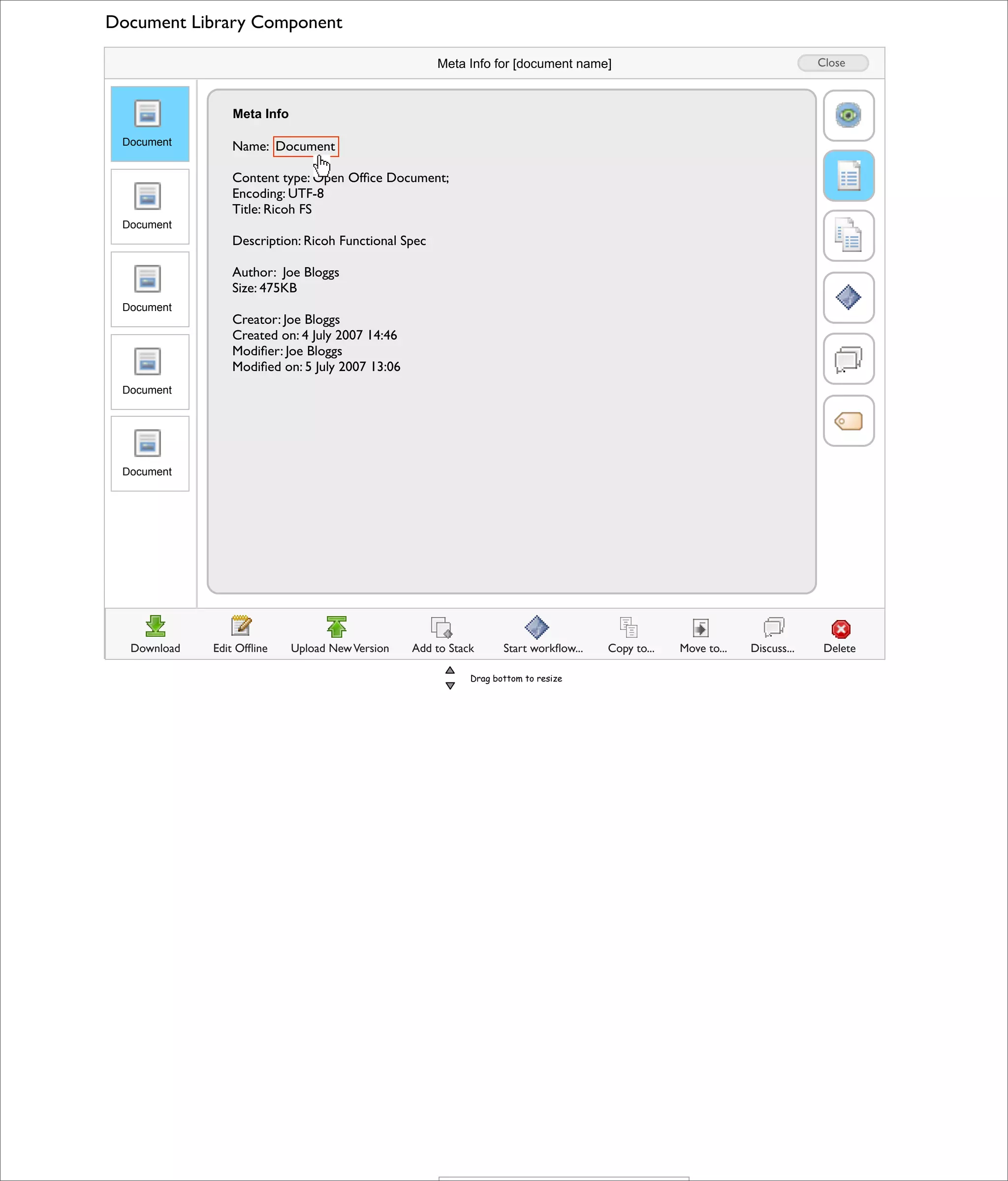 Alfresco 3.0 Doc Lib Component (HTML version)