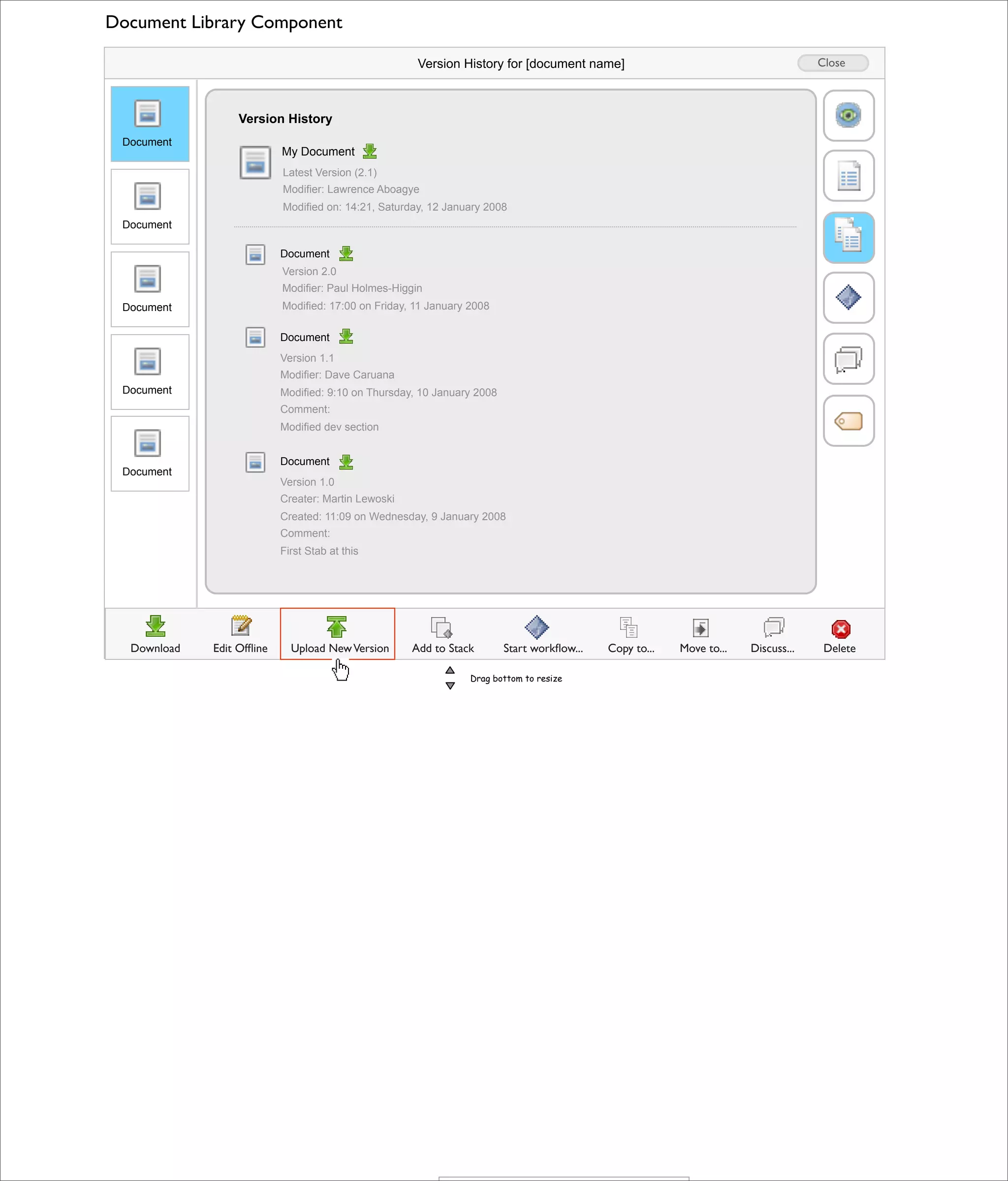 Alfresco 3.0 Doc Lib Component (HTML version)