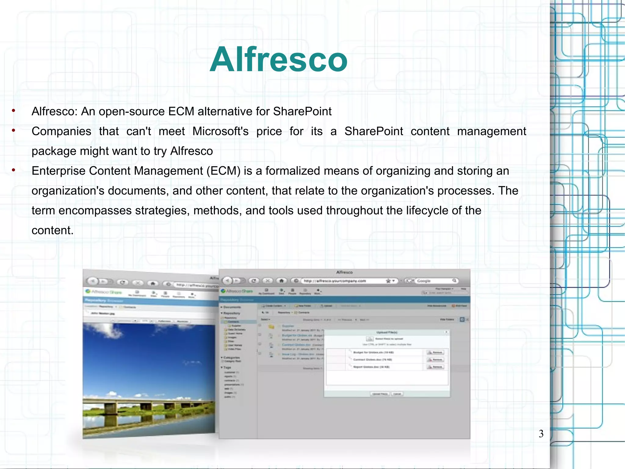 Alfresco eclipse ppt