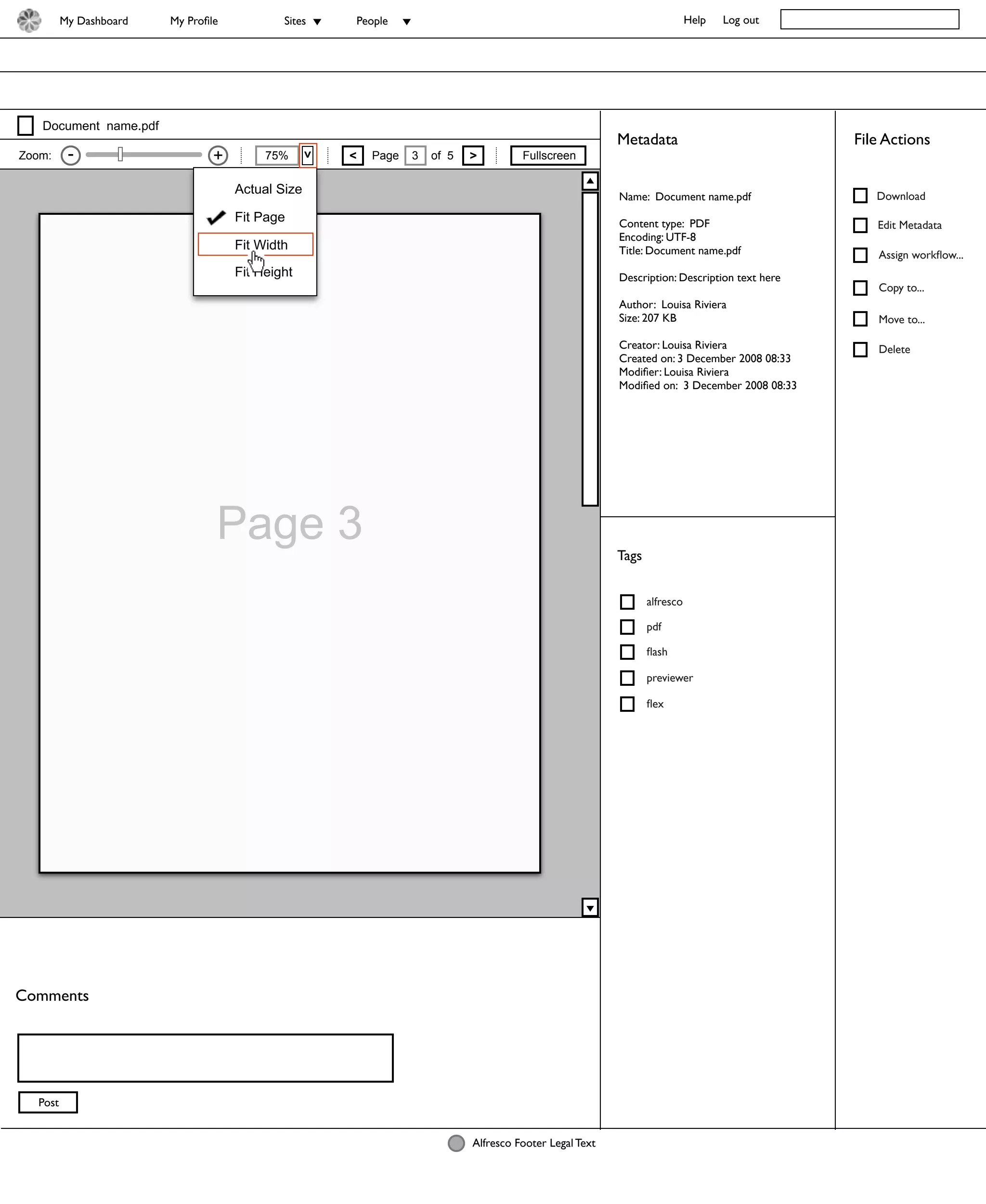 Alfresco Share - Flash Previewer