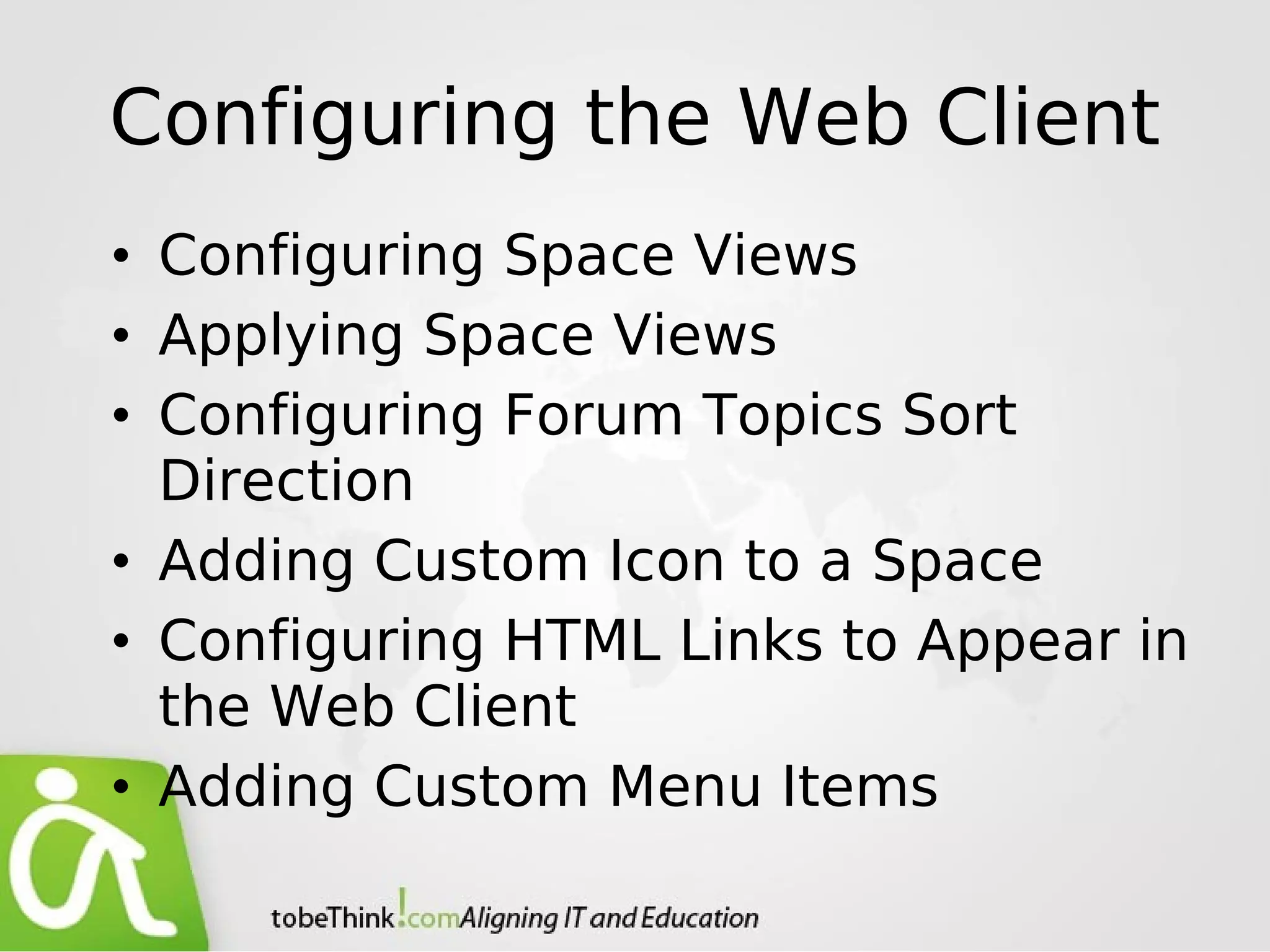 Alfresco : Customizing the User Interface