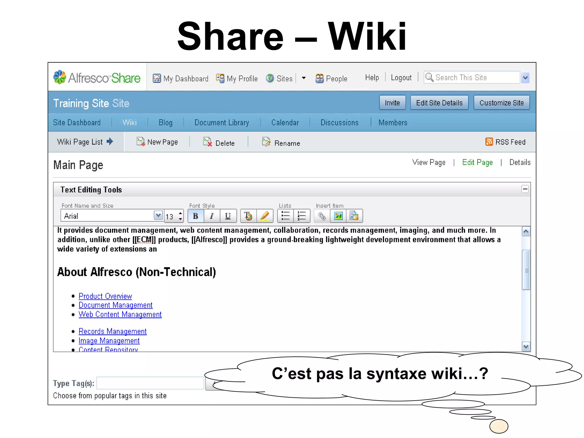 Alfresco - Présentation Alfresco 3 Enterprise