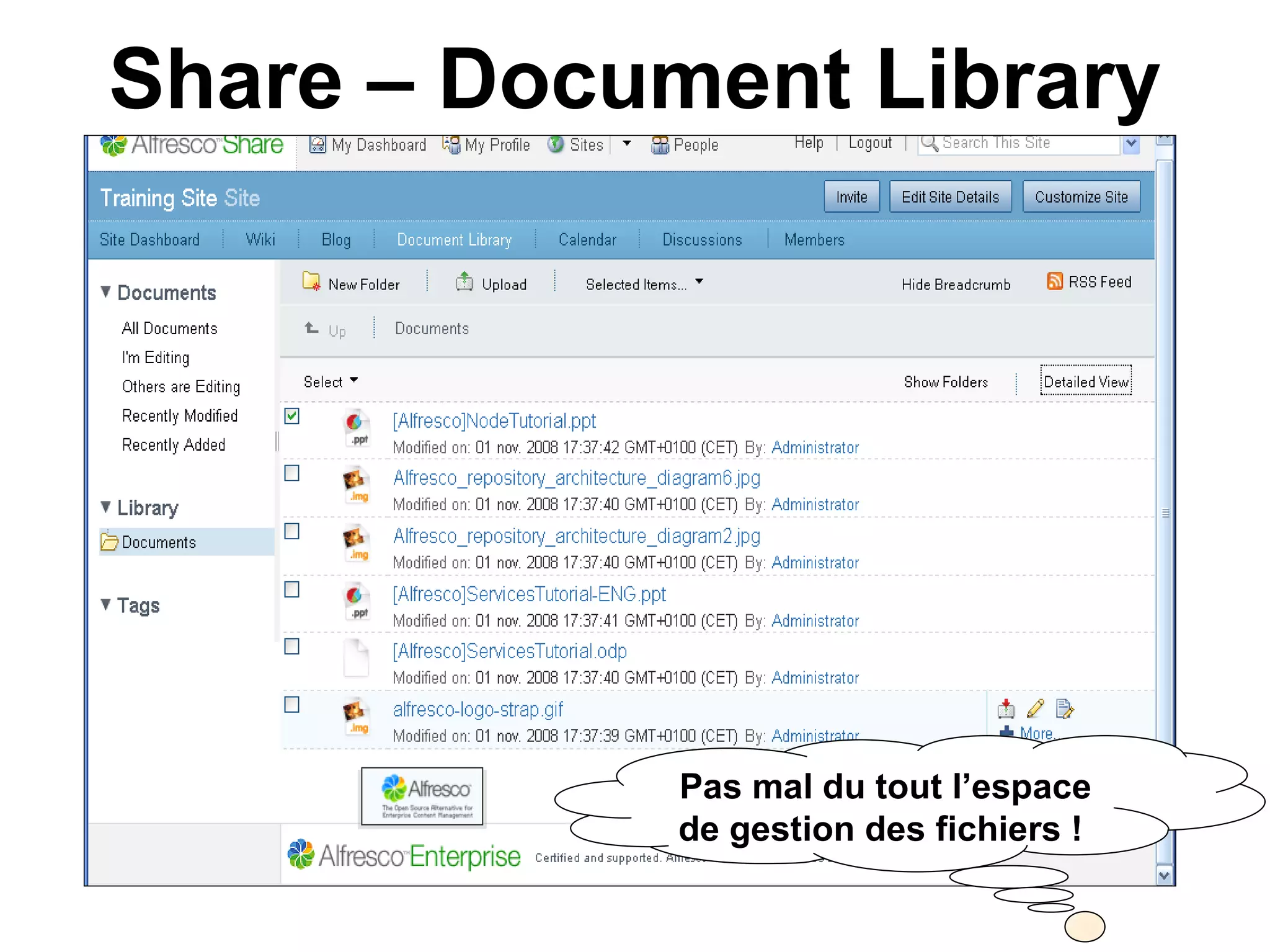 Alfresco - Présentation Alfresco 3 Enterprise