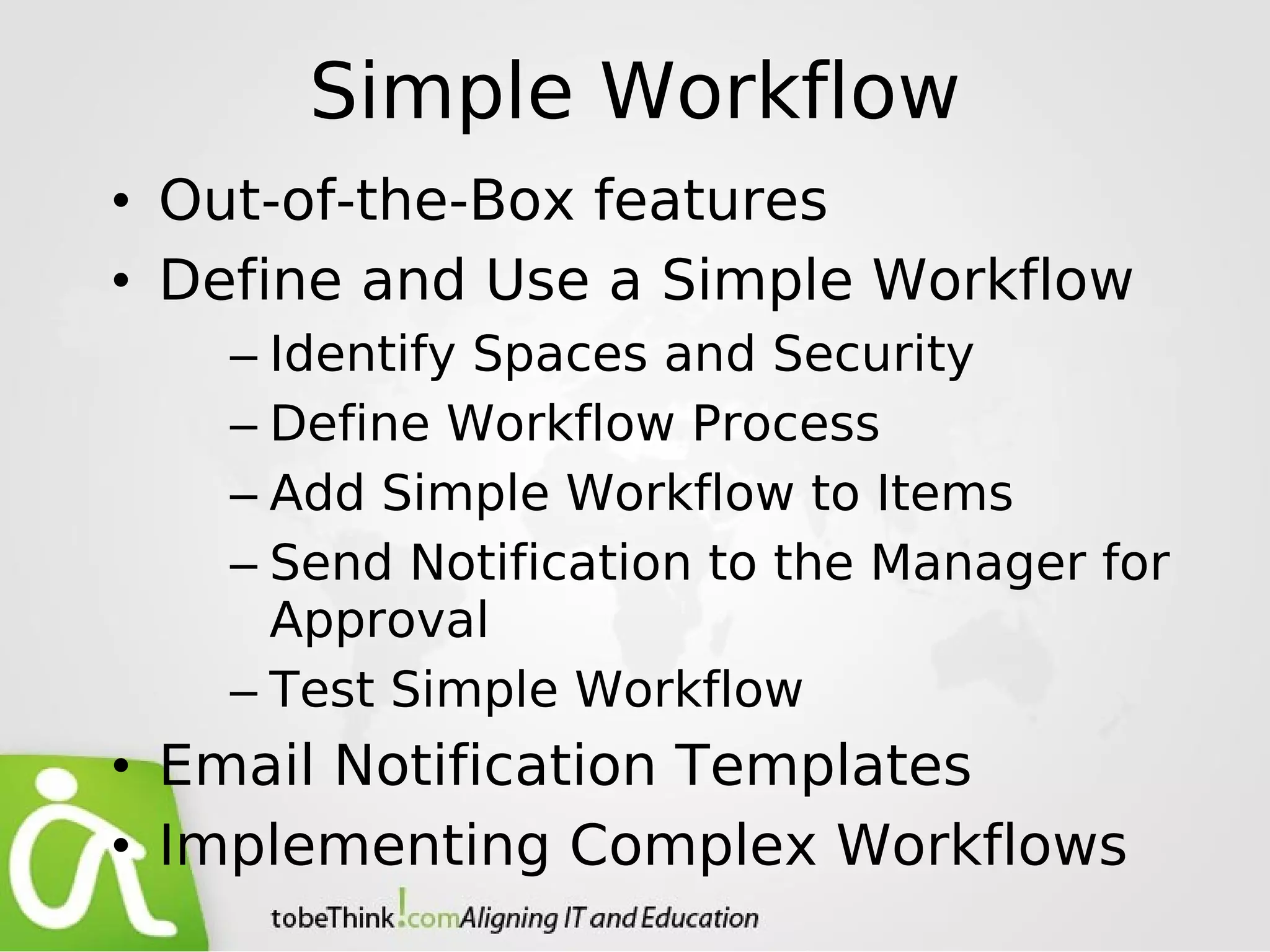 Alfresco : Implementing Workflow