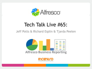 Tech Talk Live #65:
Jeff Potts & Richard Esplin & Tjarda Peelen
 